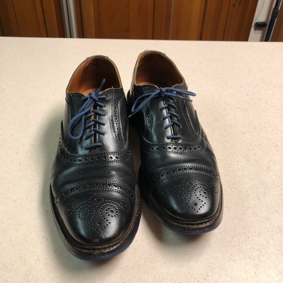👁️SOLD 👁️Allen Edmonds Strandmok Cap Toe Oxford with Dainite Rubber Sole - Picture 6 of 7